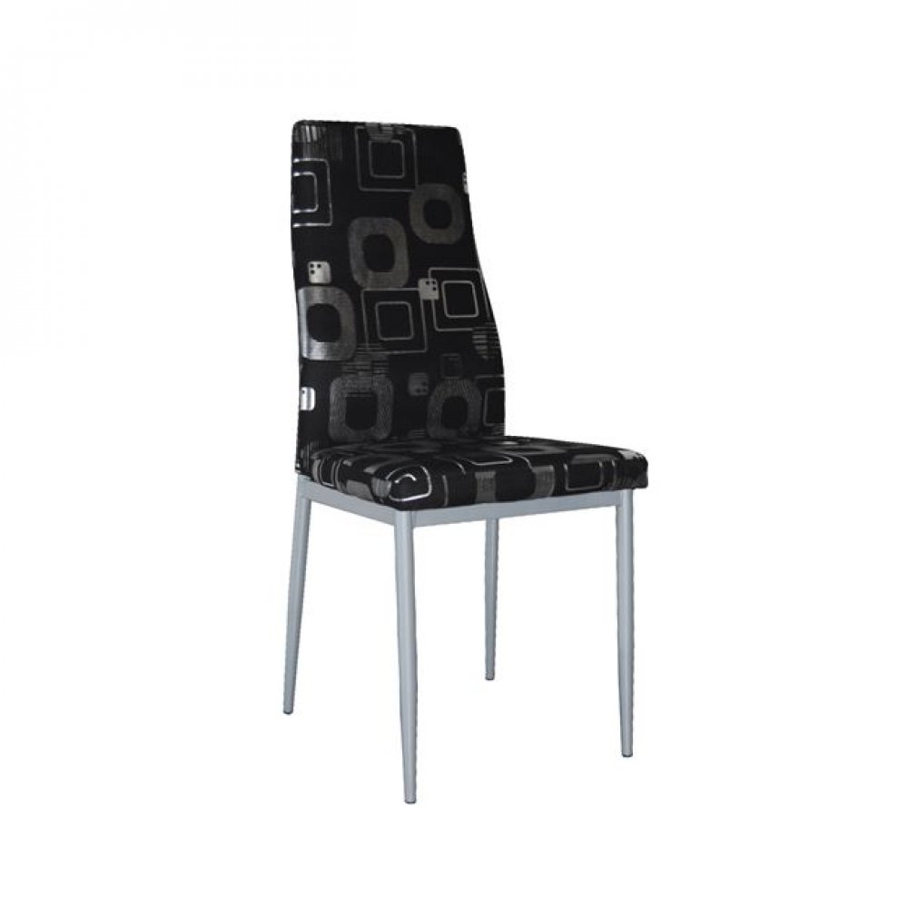Καρέκλα "JETTA-I DECO μεταλλική-υφασμάτινη σε μαύρο deco 40x50x95
