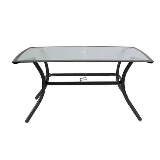 Τραπέζι "ASTOR" μεταλλικό σε ανθρακί χρώμα 150x90x70