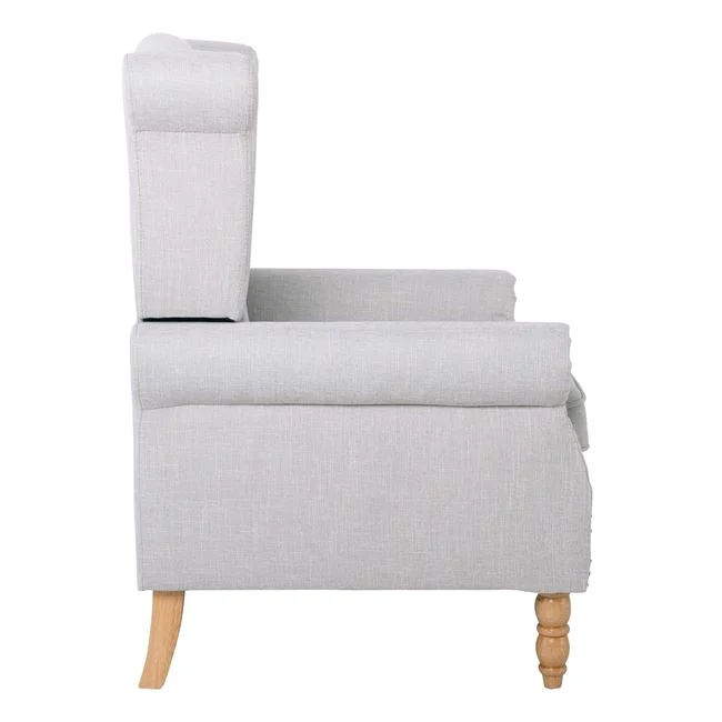 Πολυθρόνα "ROSY" από ύφασμα σε χρώμα εκρού 76x80x103