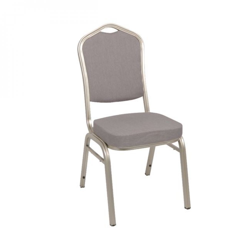 Καρέκλα "HILTON" μεταλλική-υφασμάτινη σε καφέ χρώμα 46x52x93