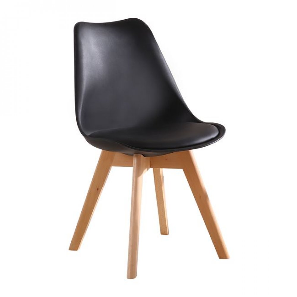 Καρέκλα "MARTIN-Ι" από pp σε μαύρο χρώμα 50x54x81