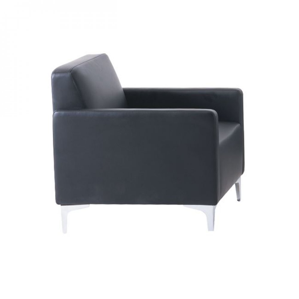 Πολυθρόνα "STYLE" από pu σε μαύρο χρώμα 64x71x72