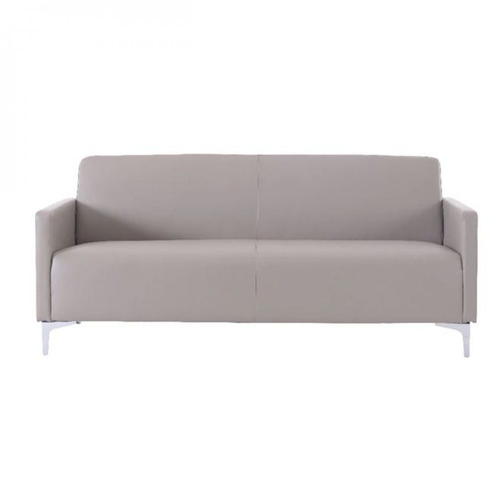 Καναπές "STYLE" διθέσιος από pu σε sand grey χρώμα 112x71x72