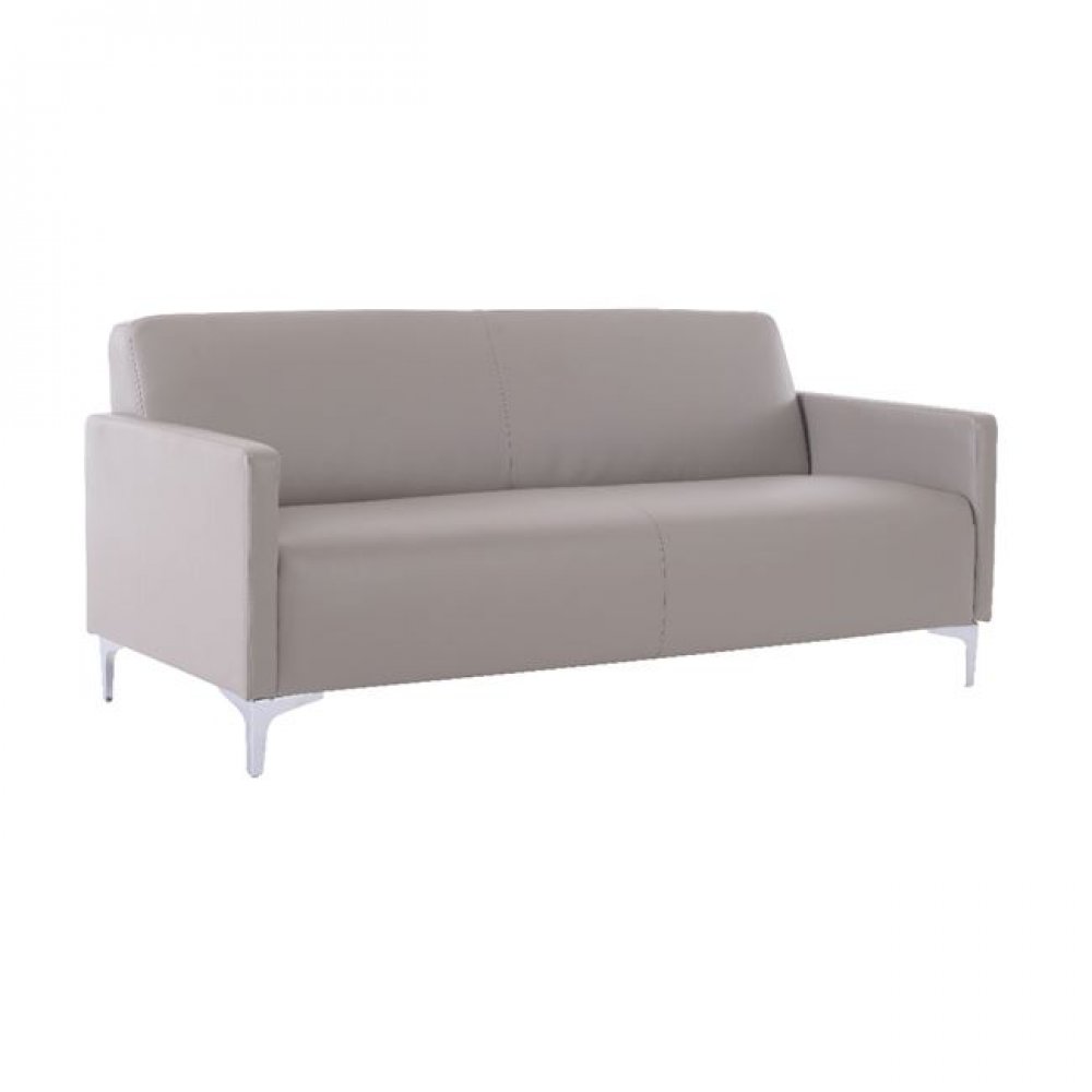 Καναπές "STYLE" τριθέσιος pu σε sand grey χρώμα 164x71x72
