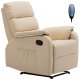 Πολυθρόνα "COMFORT" massage relax από τεχνόδερμα σε χρώμα μπεζ 79x97x101