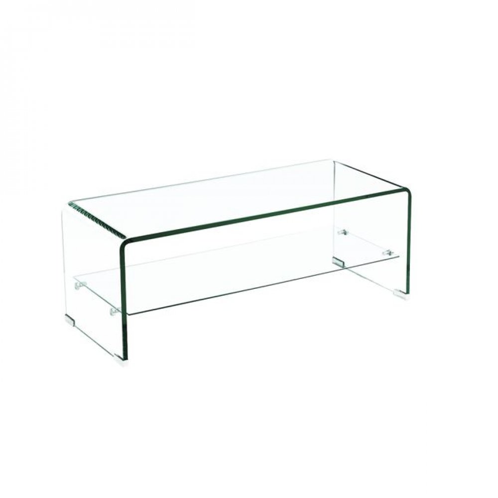 Τραπέζι σαλονιού "GLASSER" γυάλινο 100x50x43