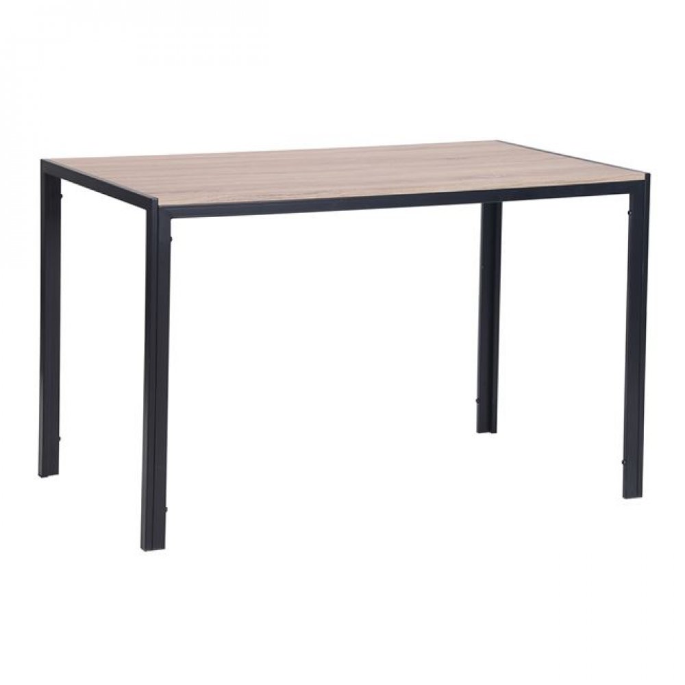 Τραπέζι "GABO" μεταλλικό με επιφάνεια σε χρώμα σονόμα 120x70x75