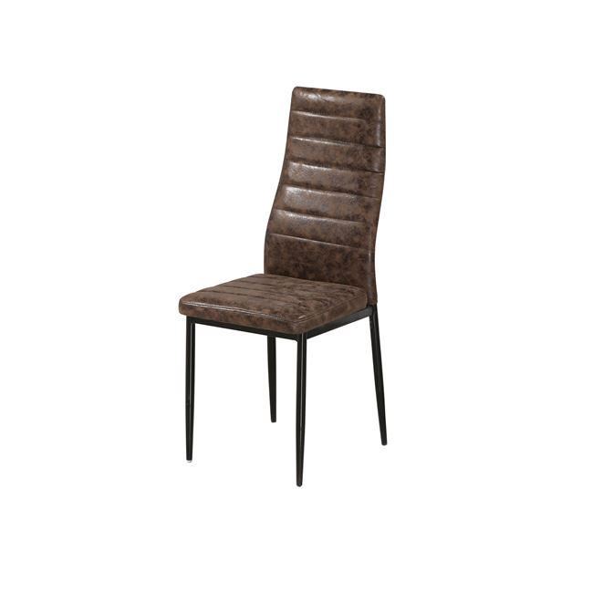 Καρέκλα "JETTA" υφασμάτινη (σουετ) σε καφέ χρώμα 40x50x95