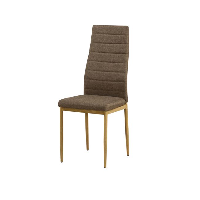 Καρέκλα "JETTA" υφασμάτινη σε καφέ χρώμα 40x50x95