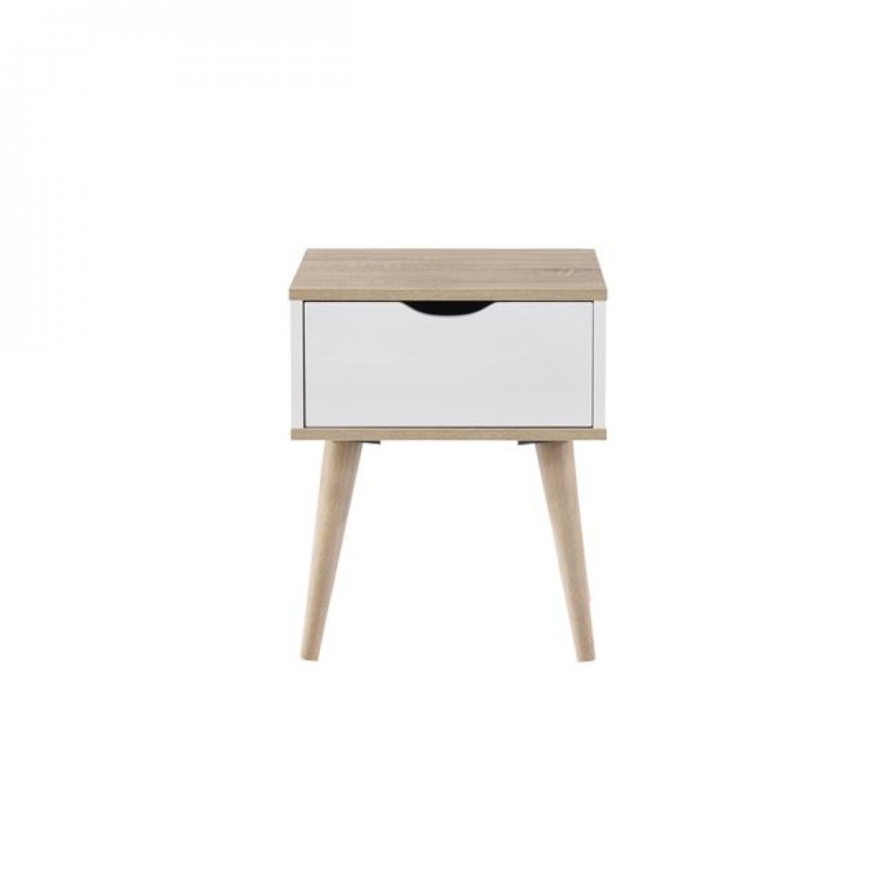 Κομοδίνο "ALIDA" με ένα συρτάρι σε χρώμα σονόμα 40x36x50