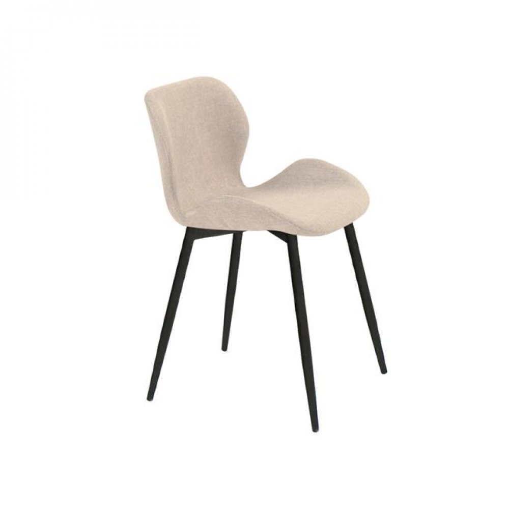 Καρέκλα "LILIAN" μεταλλική-υφασμάτινη σε sand χρώμα 46x48x75