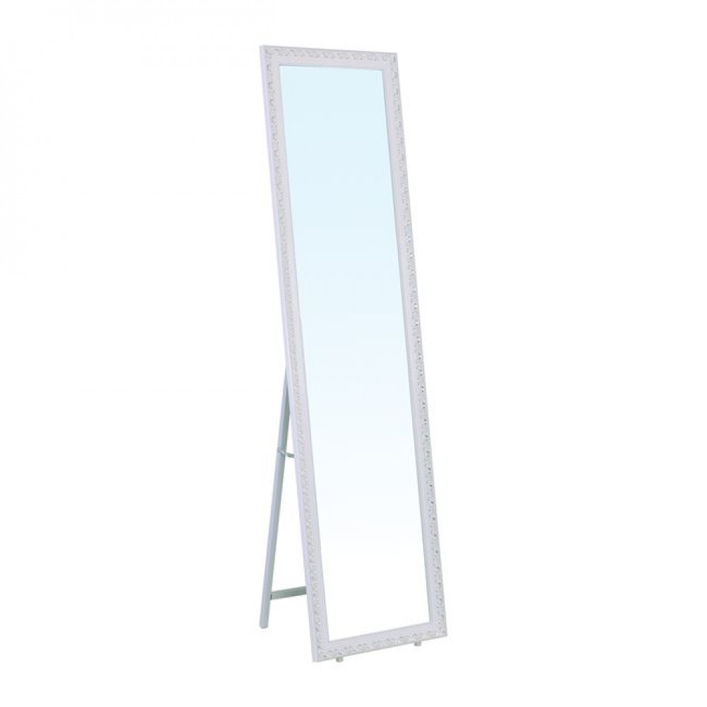 Καθρέπτης δαπέδου "MIRROR" σε χρώμα λευκό antique 39x2,50x148