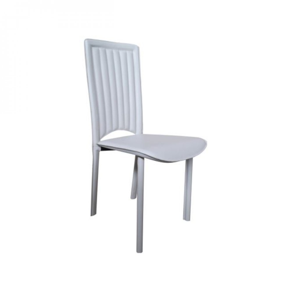 Καρέκλα "CINDY" τεχνόδερμα σε χρώμα λευκό 41x46x94