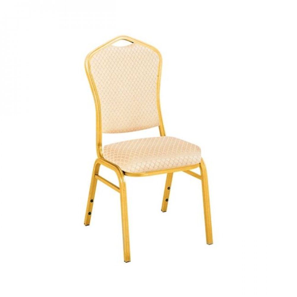 Καρέκλα "HILTON" αλουμινίου-υφασμάτινη σε μπεζ χρώμα 45x54x93