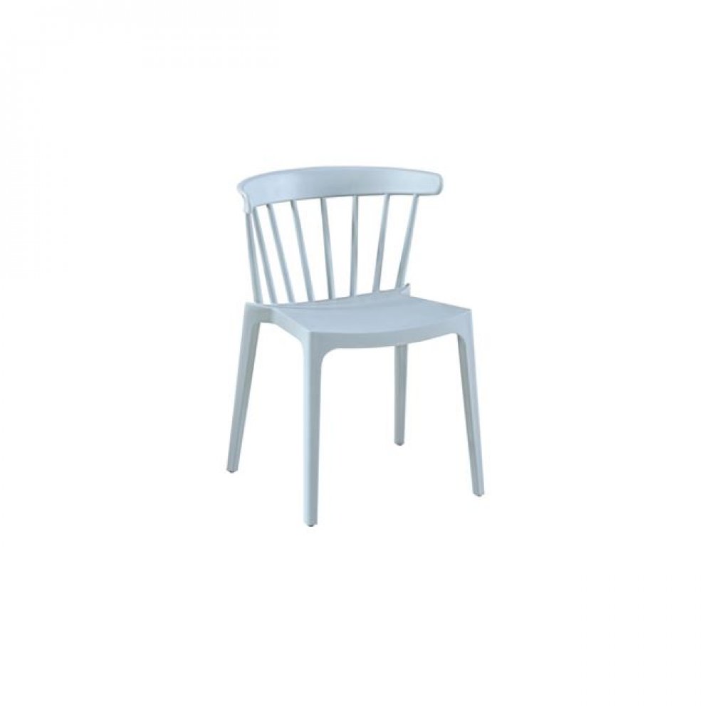 Καρέκλα "WEST" από πολυπροπυλένιο σε χρώμα βεραμάν 53x53x75