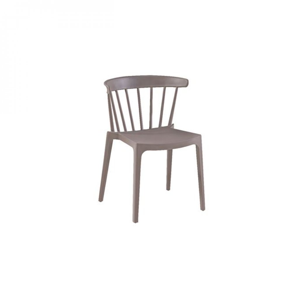 Καρέκλα "WEST" από πολυπροπυλένιο σε μπεζ χρώμα 53x53x75