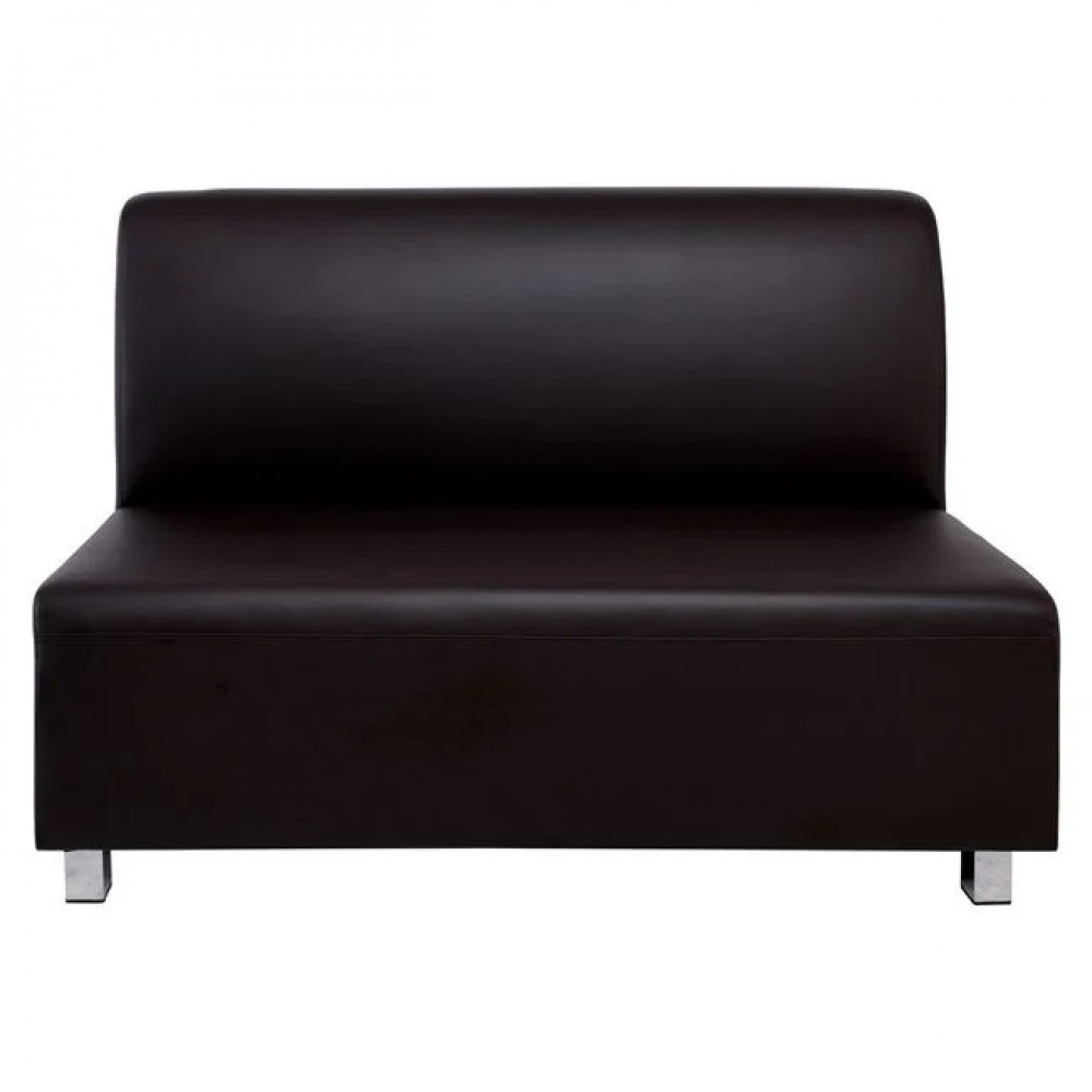 Καναπές "BANDY" διθέσιος από pu σε καφέ χρώμα 130x71x88