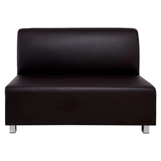 Καναπές "BANDY" διθέσιος από pu σε καφέ χρώμα 130x71x88