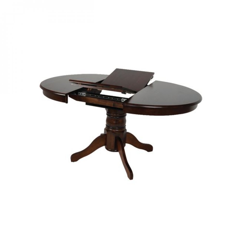 Τραπέζι επεκτεινόμενο "NIRVANA" σε καρυδί χρώμα 106(+30)x75