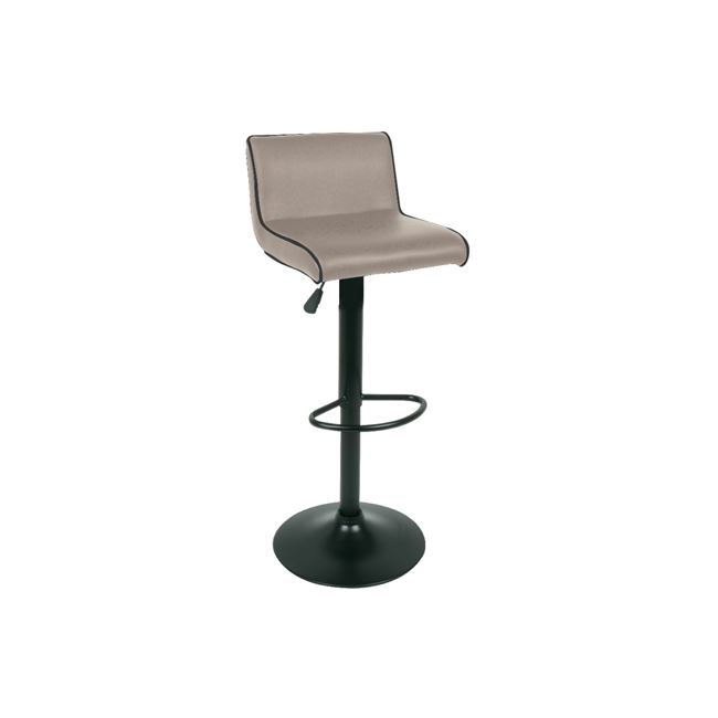 Σκαμπώ μπαρ "NERO" pu σε χρώμα cappuccino 38x38x81/101