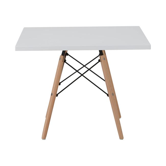 Τραπέζι "ART Wood Kid" σε λευκό χρώμα 60x60x50