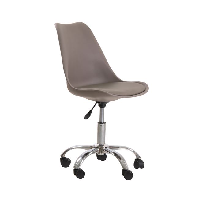 Καρέκλα γραφείου "MARTIN" από pp-pu σε sand-beige χρώμα 48x56x82/94