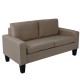 Καναπές "SERGIO" διθέσιος υφασμάτινος σε χρώμα μπεζ 145x74x79
