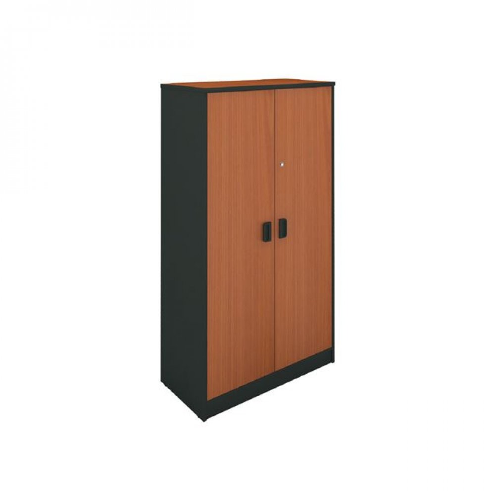 Ντουλάπα σε σκούρο γκρι χρώμα με κερασί 80x40x172