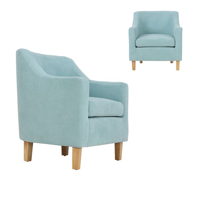 Πολυθρόνα "BETA" υφασμάτινη σε βεραμάν χρώμα 71x71x78