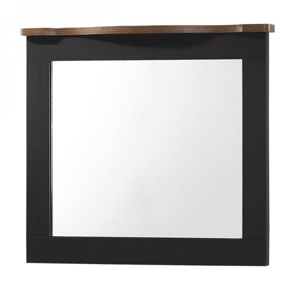 Καθρέπτης "SCARLET" σε χρώμα μαύρο-καρυδί 94x80