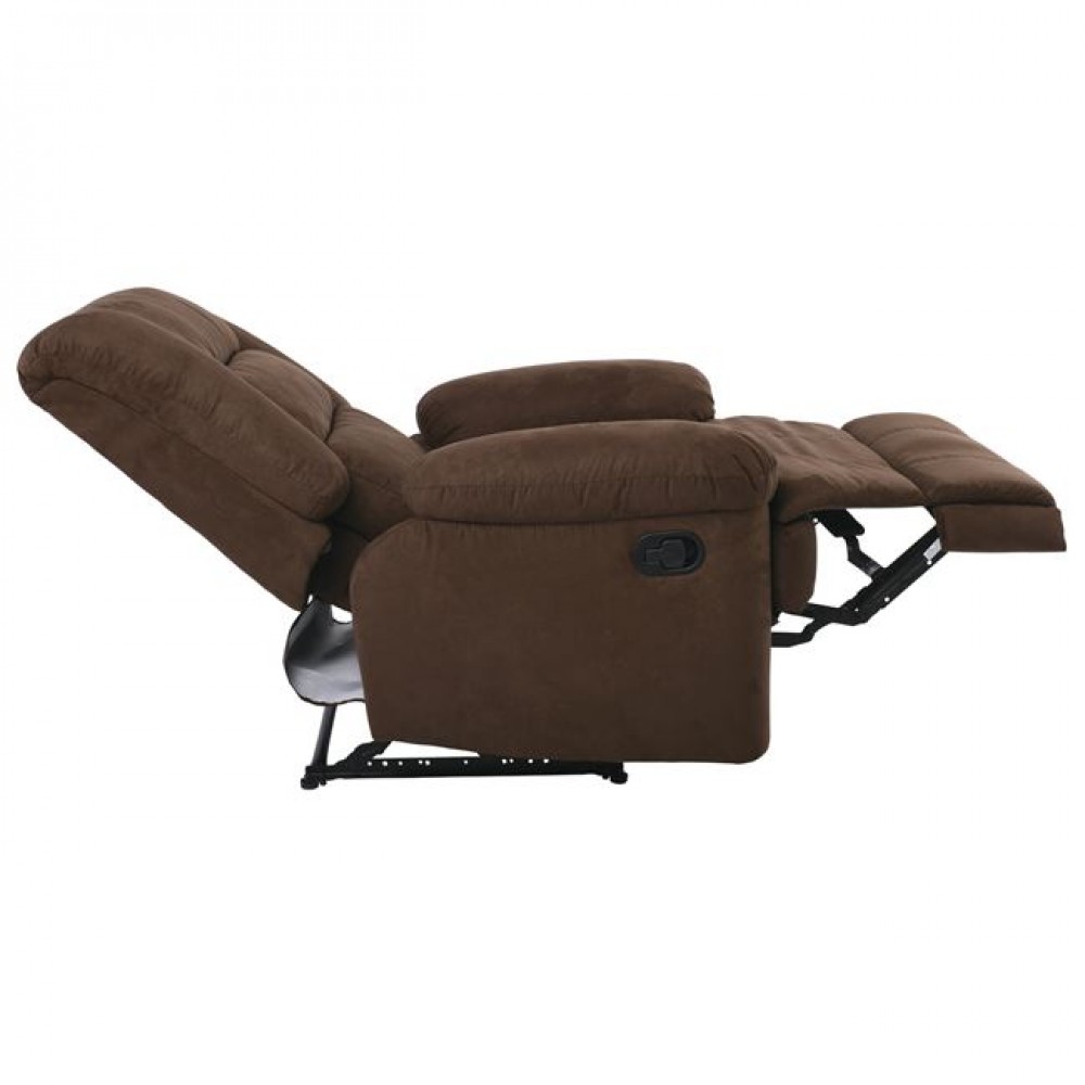 Πολυθρόνα "JULIA" Relax από ύφασμα σε χρώμα καφέ 88x90x100