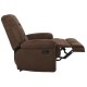 Πολυθρόνα "JULIA" Relax από ύφασμα σε χρώμα καφέ 88x90x100