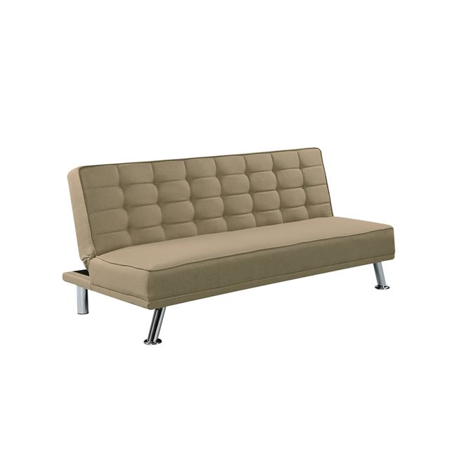 Καναπές-κρεβάτι "EUROPA" υφασμάτινος σε μπεζ χρώμα 176x82x80