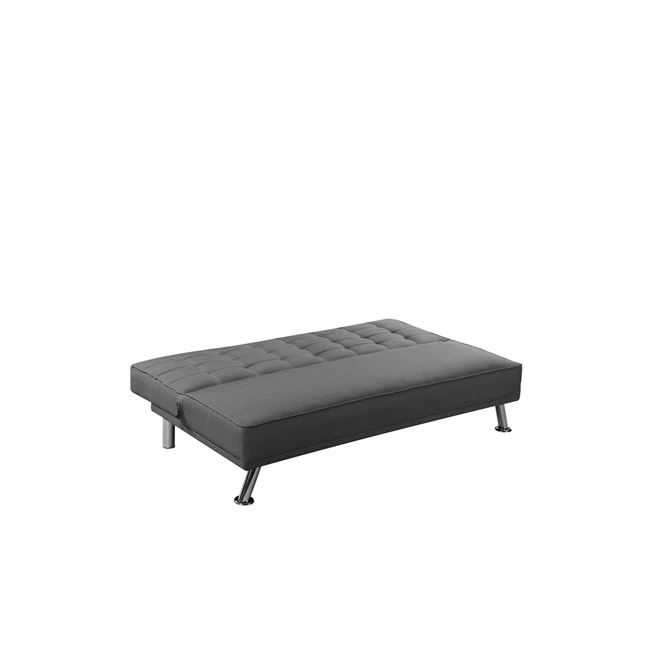 Καναπές-κρεβάτι "EUROPA" υφασμάτινος σε ανθρακί χρώμα 176x82x80