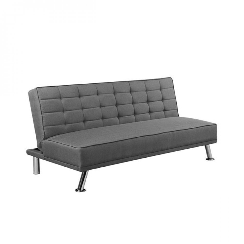 Καναπές-κρεβάτι "EUROPA" υφασμάτινος σε ανθρακί χρώμα 176x82x80