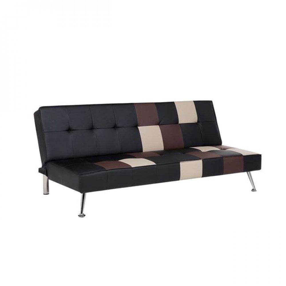 Καναπές-κρεβάτι "FLIP" από τεχνόδερμα patchwork 180x89x82