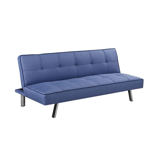 Καναπές-κρεβάτι "KAPPA" υφασμάτινος σε μπλε χρώμα 175x83x74