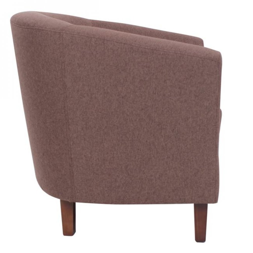 Πολυθρόνα υφασμάτινη "BOGA" σε χρώμα καφέ 75x73x69