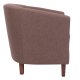 Πολυθρόνα υφασμάτινη "BOGA" σε χρώμα καφέ 75x73x69