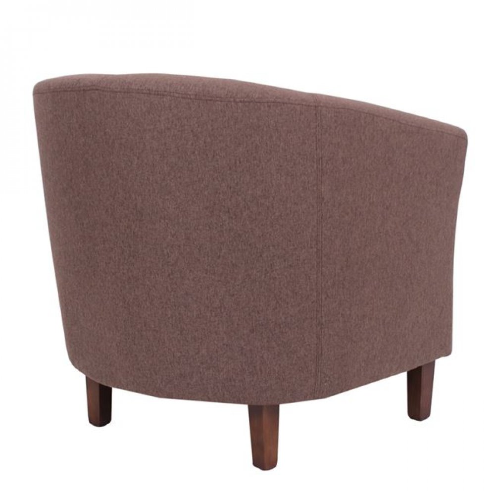 Πολυθρόνα υφασμάτινη "BOGA" σε χρώμα καφέ 75x73x69