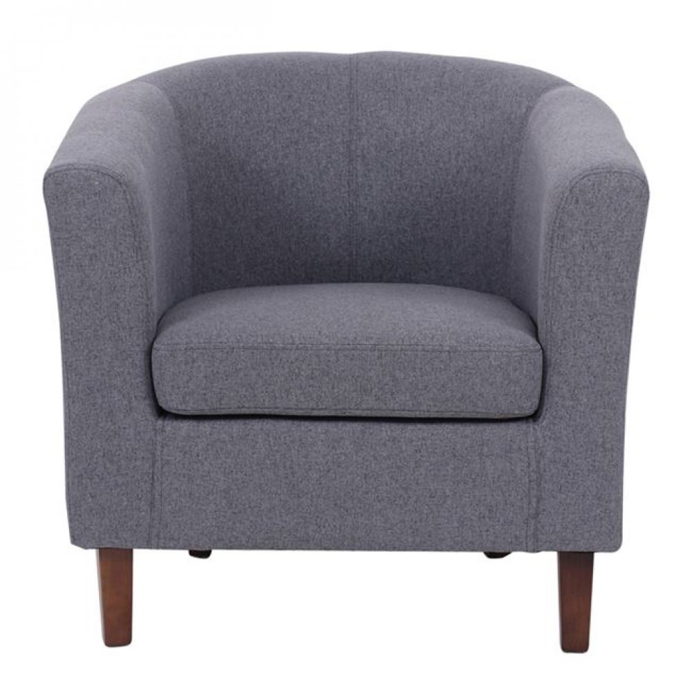 Πολυθρόνα υφασμάτινη "BOGA" σε χρώμα γκρι 75x73x69