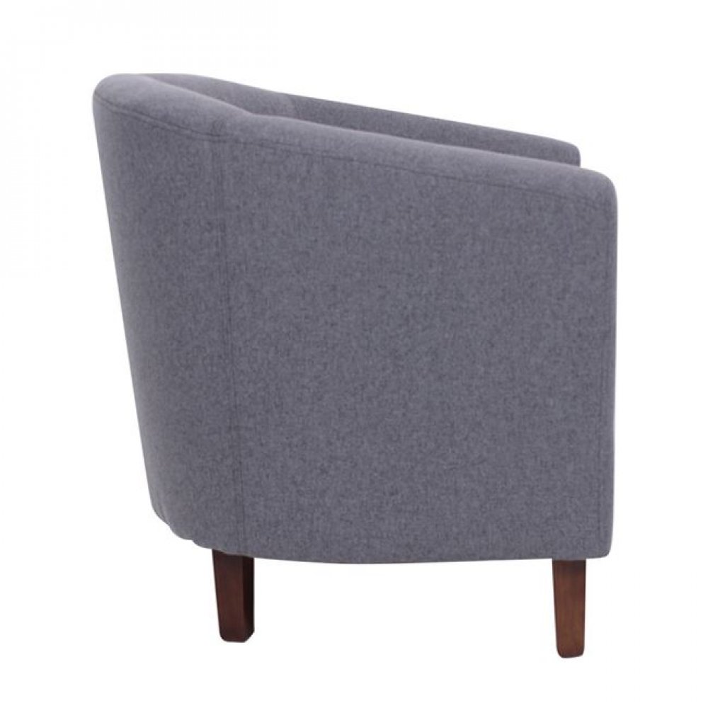 Πολυθρόνα υφασμάτινη "BOGA" σε χρώμα γκρι 75x73x69