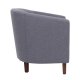 Πολυθρόνα υφασμάτινη "BOGA" σε χρώμα γκρι 75x73x69