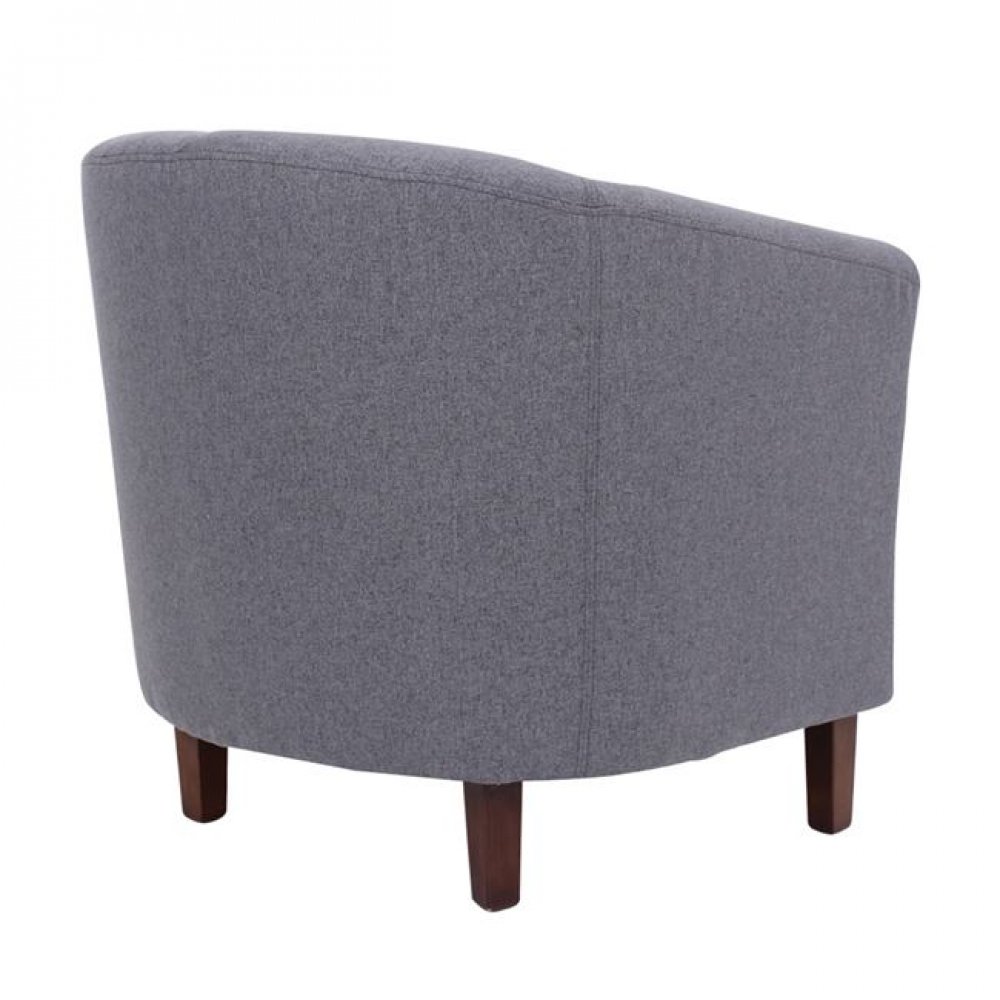 Πολυθρόνα υφασμάτινη "BOGA" σε χρώμα γκρι 75x73x69