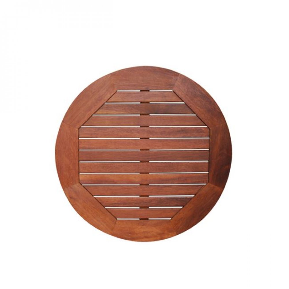 Επιφάνεια τραπεζιού "BANNER" από ξύλο Acacia σε χρώμα σκούρο καρυδί Φ60