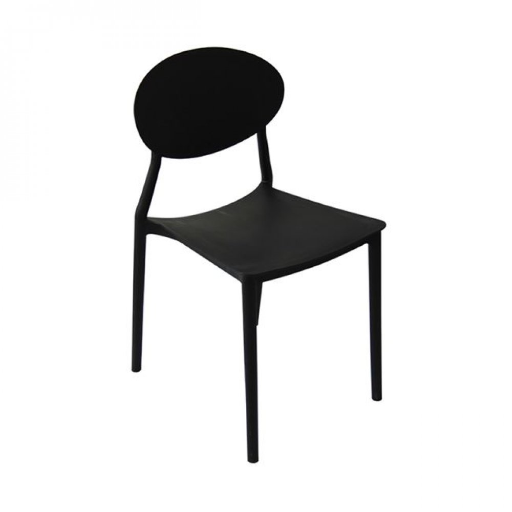 Καρέκλα "NIVA" pp σε χρώμα μαύρο 41x51x81