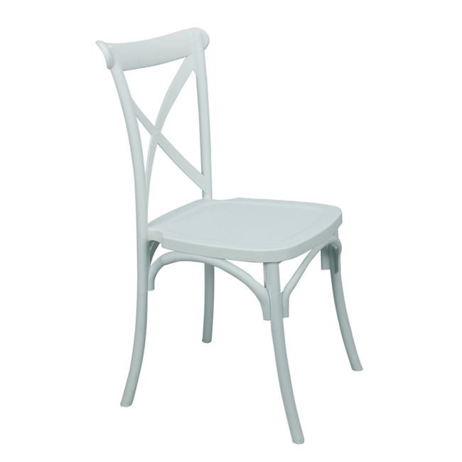 Καρέκλα "DESTINY" πολυπροπυλενίου σε χρώμα λευκό 48x55x91