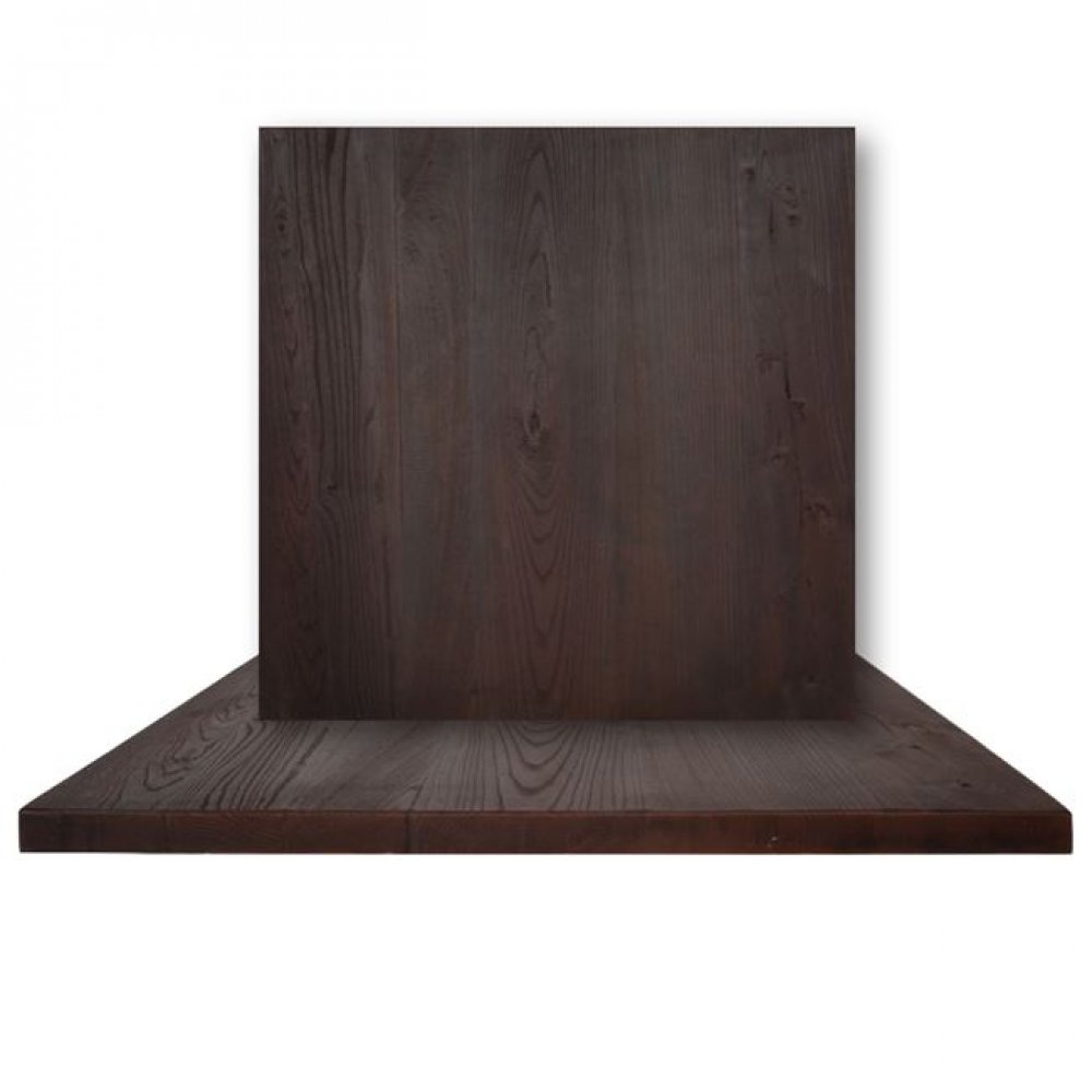 Επιφάνεια τραπεζιού "RESIN" σε χρώμα καρυδί 80x80