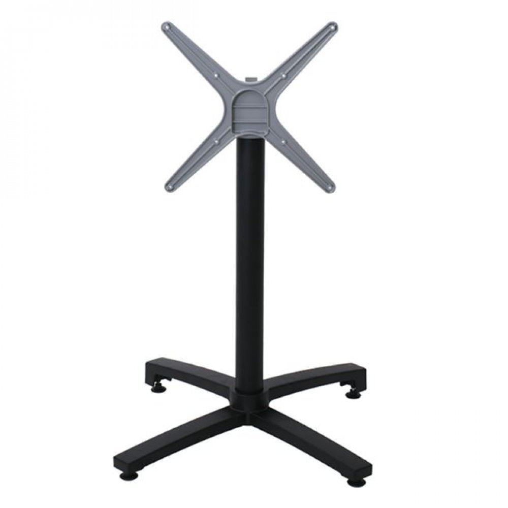 Βάση τραπεζιού "ALTEA" αλουμινίου σε μαύρο χρώμα 68x68x72