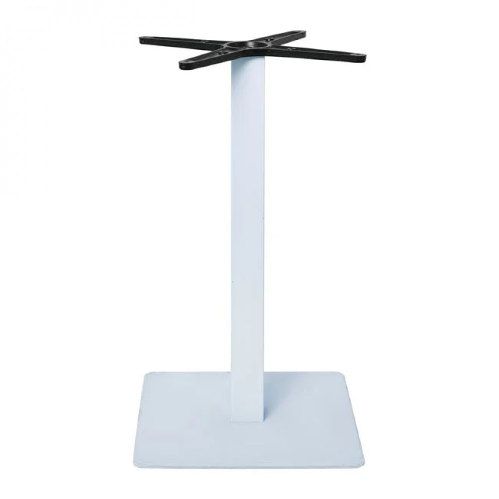 Βάση τραπεζιού "PRATO" μεταλλική σε λευκό χρώμα 40x40x72